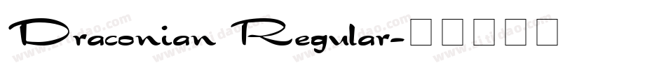 Draconian Regular字体转换